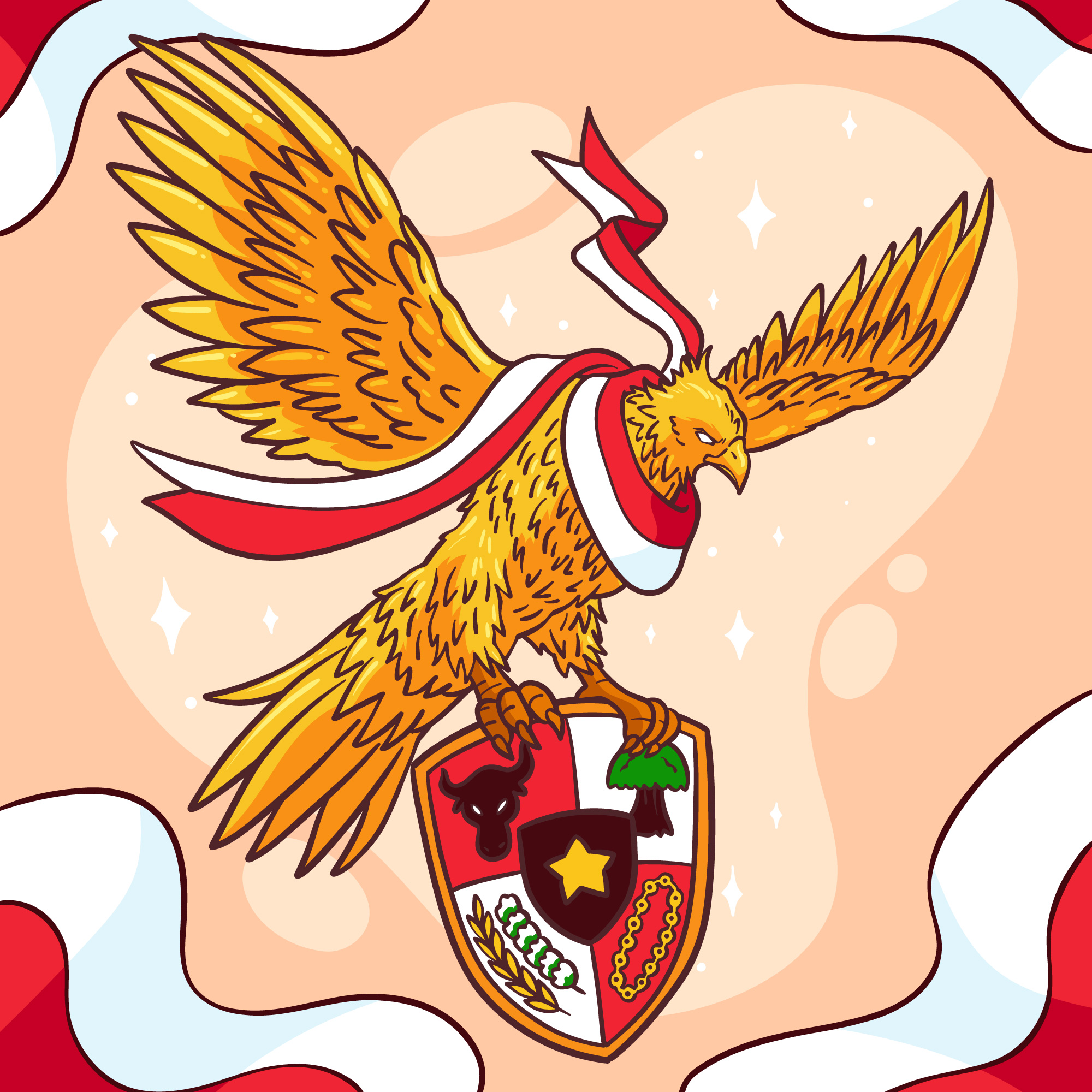 Burung Garuda salah satu lambang Negara Indonesia (freepik)