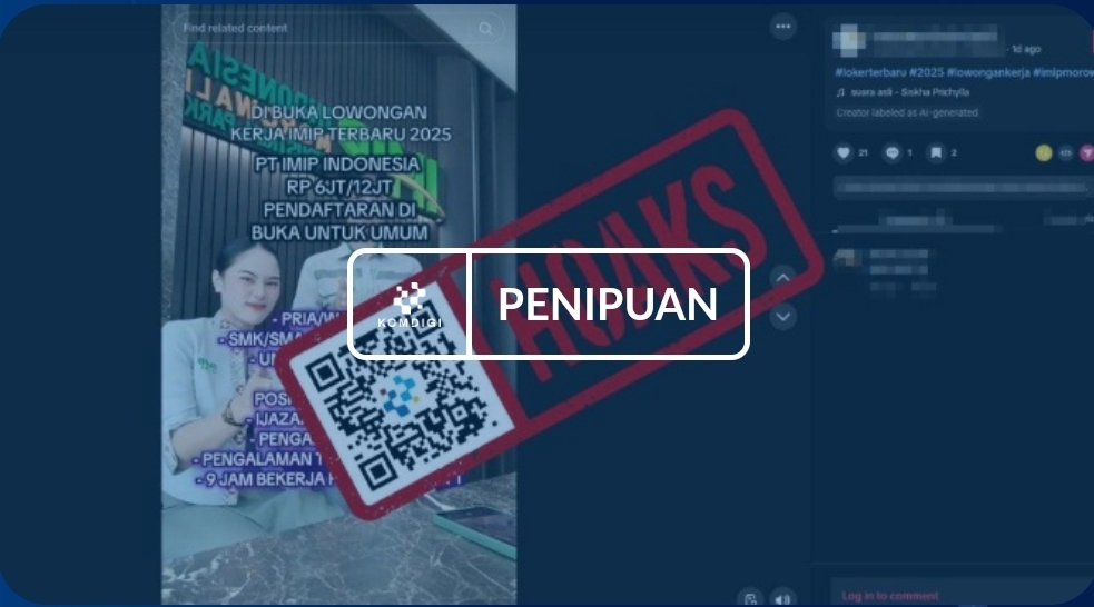[HOAKS] Lowongan Kerja Indonesia Morowali Industrial Park (IMIP)