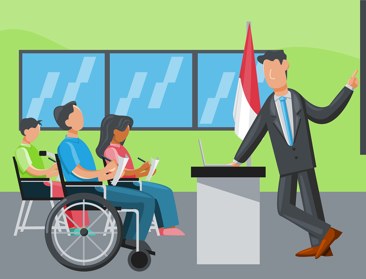 Ilustasi Kegiatan Belajar Mengajar di dalam kelas (pixabay)