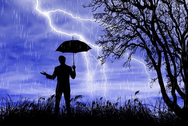 Ilustrasi Hujan disertai petir yang menyambar. (pixabay)